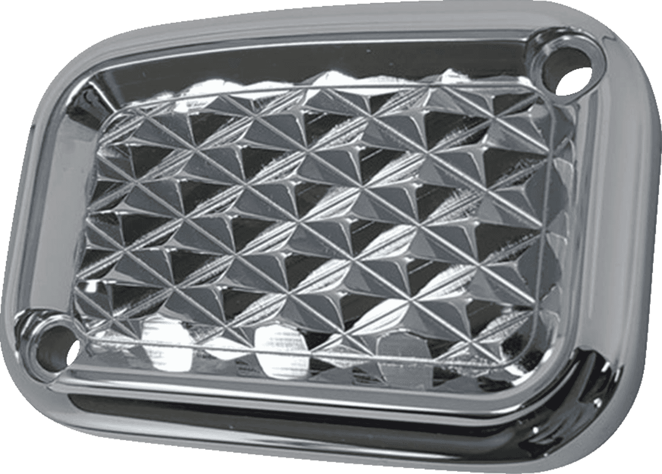 COVINGTONS 0611-0202 Master Cylinder Cover - Brake - Front - Diamondback - Chrome