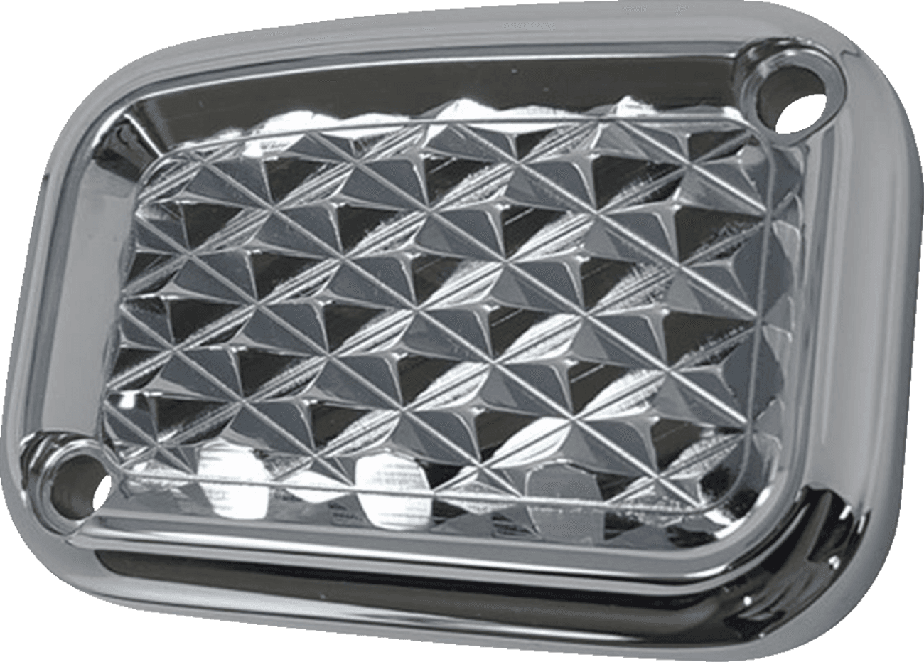 COVINGTONS 0611-0202 Master Cylinder Cover - Brake - Front - Diamondback - Chrome