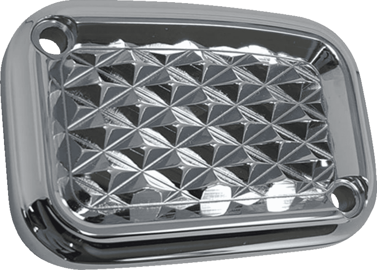 COVINGTONS 0612-0509 Master Cylinder Cover - Clutch - Diamondback - Chrome