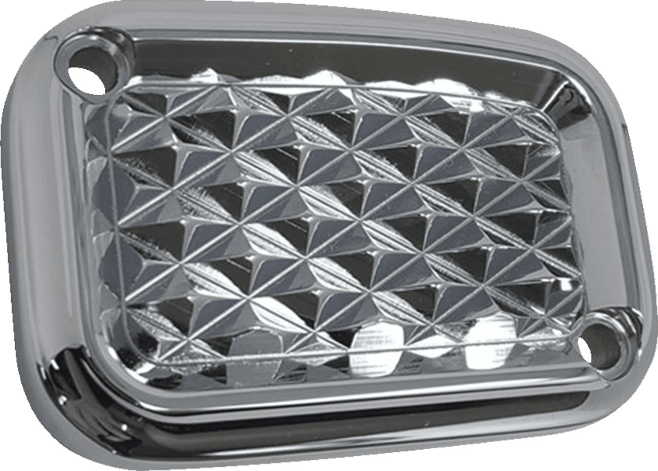 COVINGTONS 0612-0509 Master Cylinder Cover - Clutch - Diamondback - Chrome