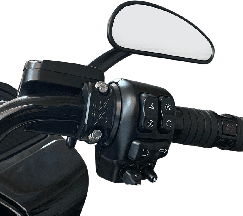 THRASHIN SUPPLY CO. 0615-0325 Brake/Clutch Perch Clamps - Black — image 2 of 2