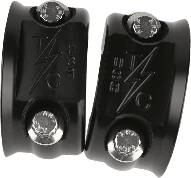 THRASHIN SUPPLY CO. 0615-0325 Brake/Clutch Perch Clamps - Black — image 1 of 2