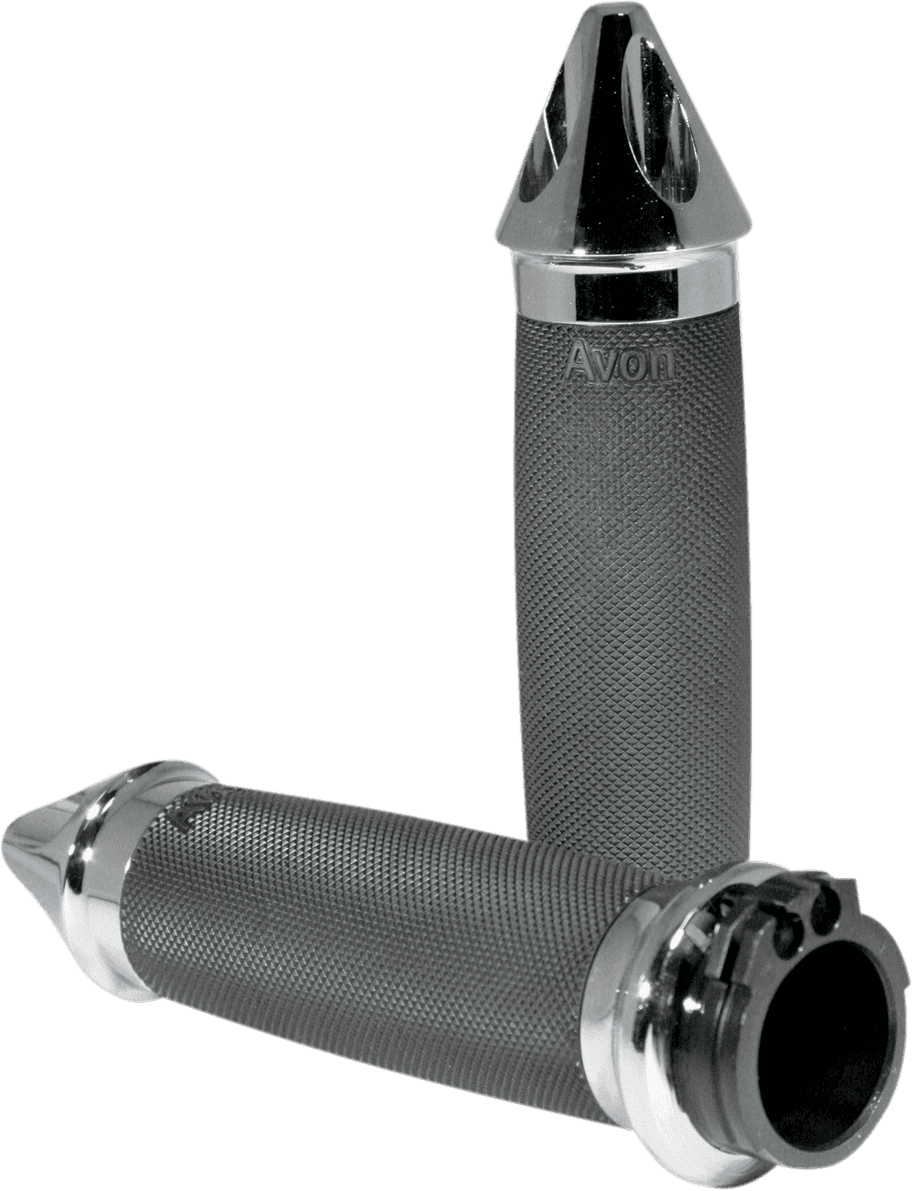 AVON GRIPS 0630-0533 Custom Spike End Grips - Chrome