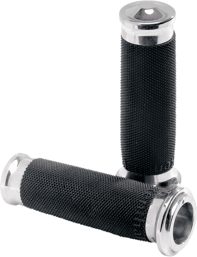 PERFORMANCE MACHINE (PM) 0630-0542 Contour Renthal Wrapped Grips - TBW - Chrome — image 1 of 3