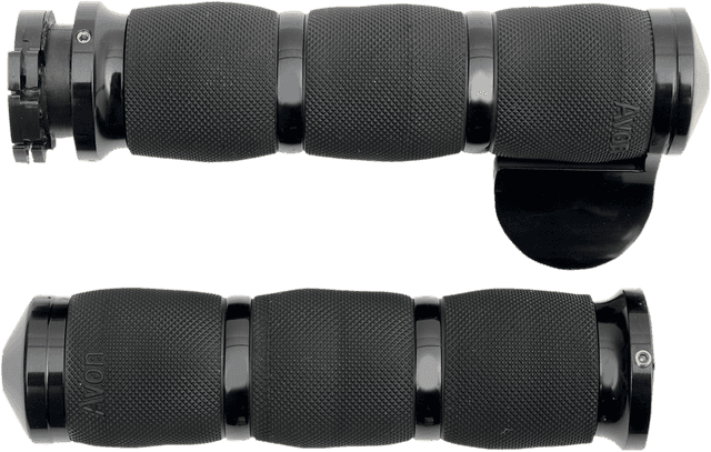 AVON GRIPS 0630-0847 3-Ring Air Cushioned Grips - Throttle Boss - Anodized