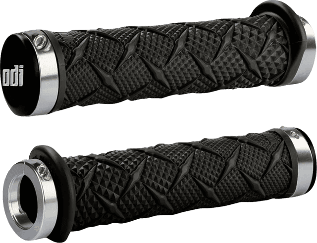 ODI 0630-0890 Grips - Xtreme - Lock-On - Black/Silver