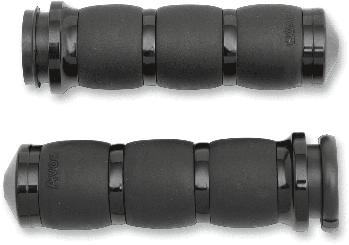 AVON GRIPS 0630-0972 3-Ring Velvet Air Grips - TBW - Black