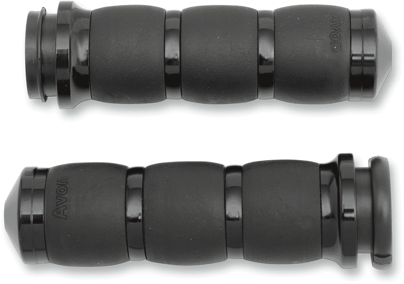 AVON GRIPS 0630-0972 3-Ring Velvet Air Grips - TBW - Black