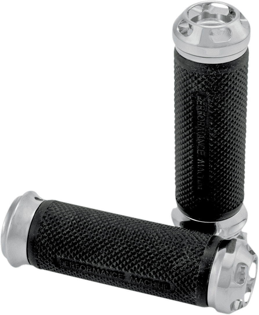 PERFORMANCE MACHINE (PM) 0630-1059 Elite Apex Custom Grips - TBW - Chrome
