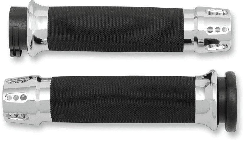 AVON GRIPS 0630-1174 Gatlin Custom Grips - Chrome