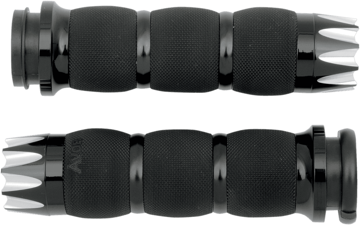 AVON GRIPS 0630-1185 Excalibur Air Cushioned Grips - TBW - Black