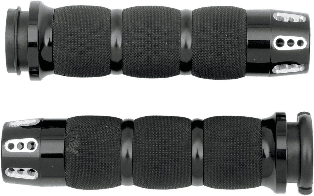 AVON GRIPS 0630-1189 Gatlin Air Cushioned Grips - TBW - Black