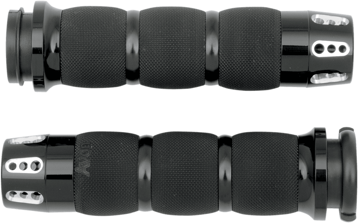 AVON GRIPS 0630-1189 Gatlin Air Cushioned Grips - TBW - Black