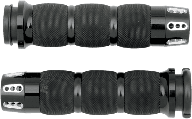 AVON GRIPS 0630-1189 Gatlin Air Cushioned Grips - TBW - Black