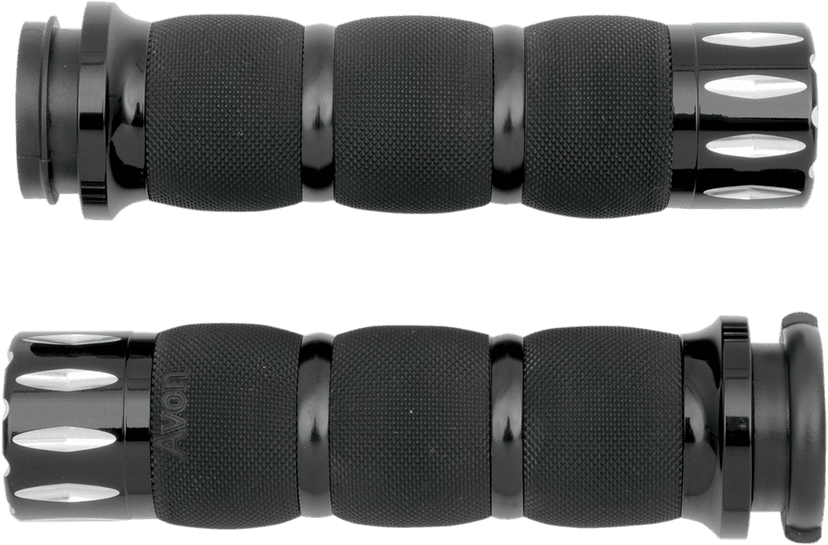 AVON GRIPS 0630-1193 Rival Air Cushioned Grips - TBW - Black