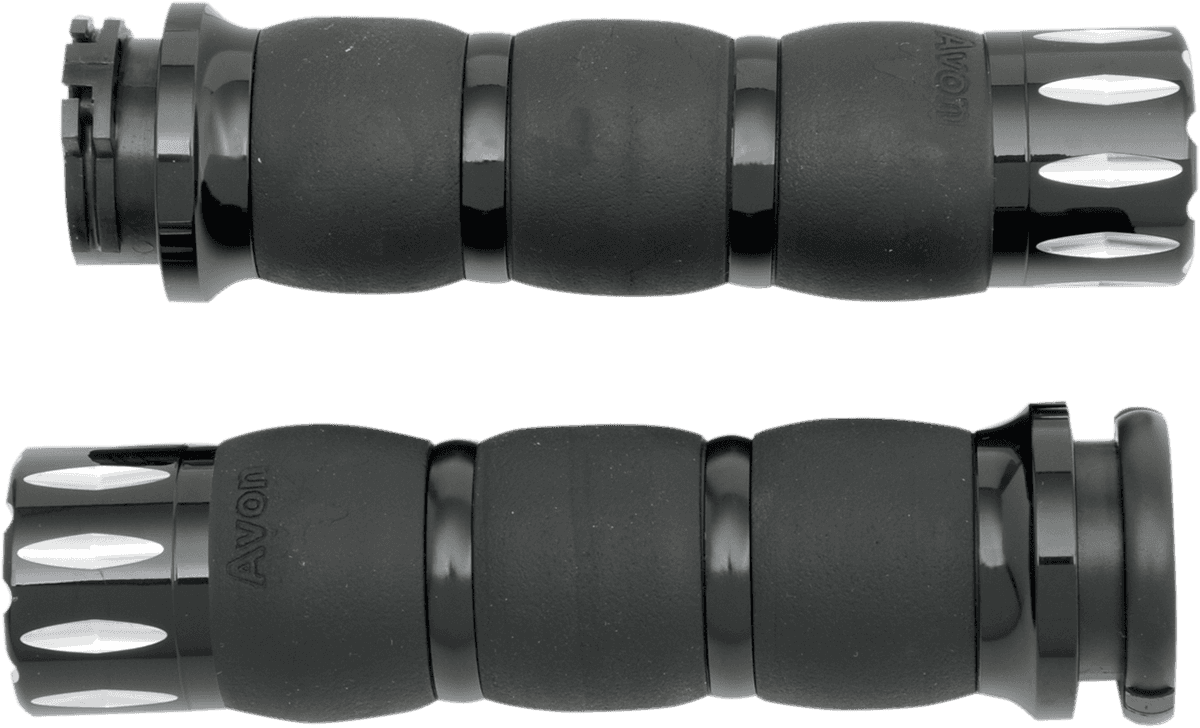 AVON GRIPS 0630-1204 Rival Velvet Air Grips - Black