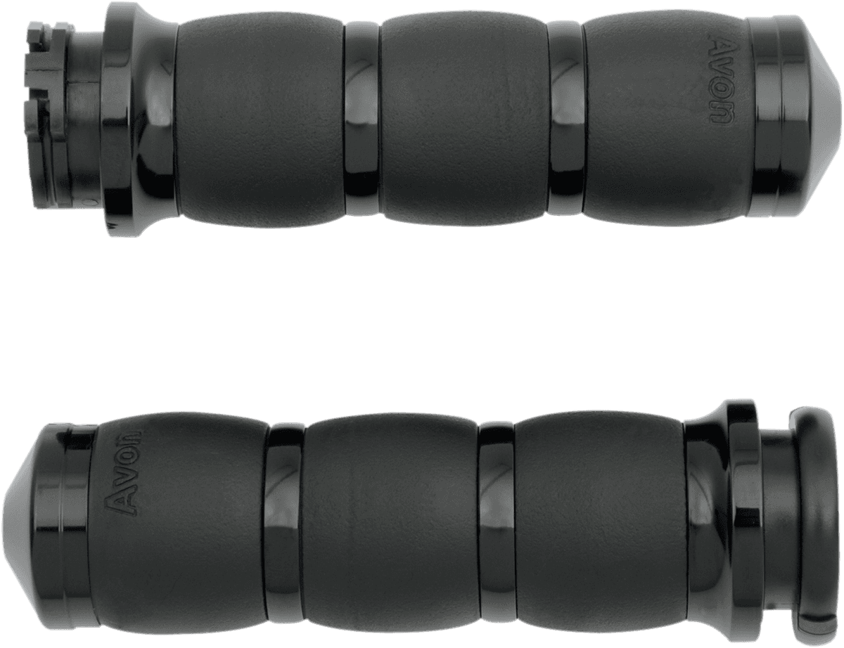 AVON GRIPS 0630-1218 3-Ring Velvet Air Grips - Black