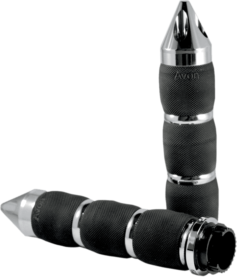 AVON GRIPS 0630-1230 Spike Air Cushioned Grips - Touring - Chrome