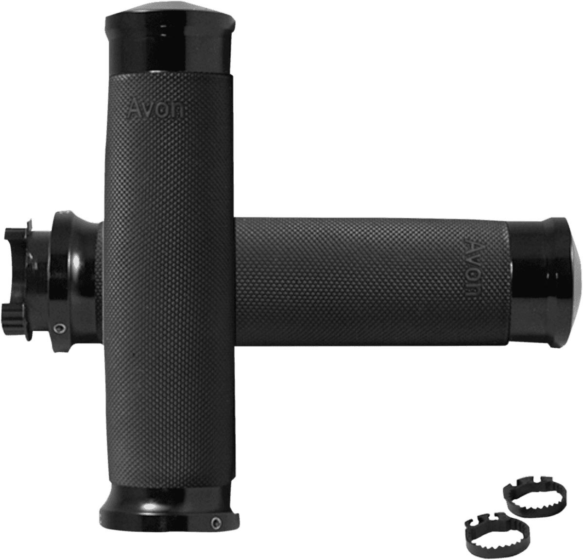 AVON GRIPS 0630-1708 Custom Contour Grips - Touring - Black