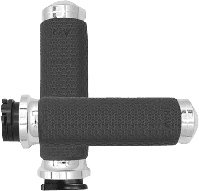 AVON GRIPS 0630-1881 Vibration Dampening Memory Foam Grips - Medium - Chrome