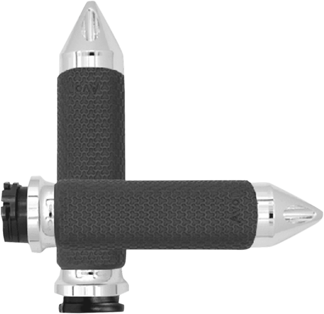 AVON GRIPS 0630-1883 Vibration Dampening Memory Foam Grips - Medium - Spike - Chrome