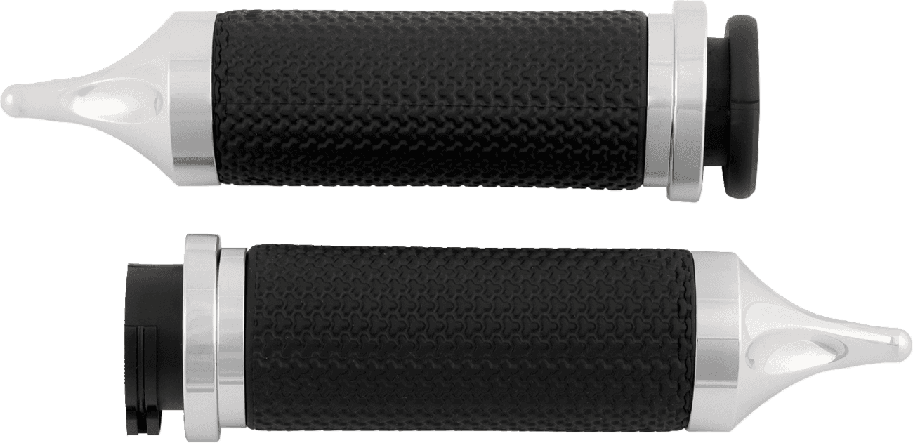AVON GRIPS 0630-1887 Vibration Dampening Memory Foam Grips - Large - Spike - Chrome