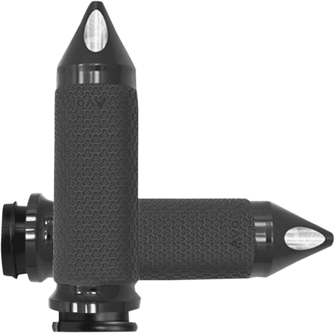 AVON GRIPS 0630-1900 Vibration Dampening Memory Foam Grips - Large - Spike - TBW - Black