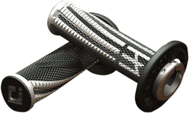 ODI 0630-2266 Emig Pro V2 Lock-On Grips - Gray/Graphite