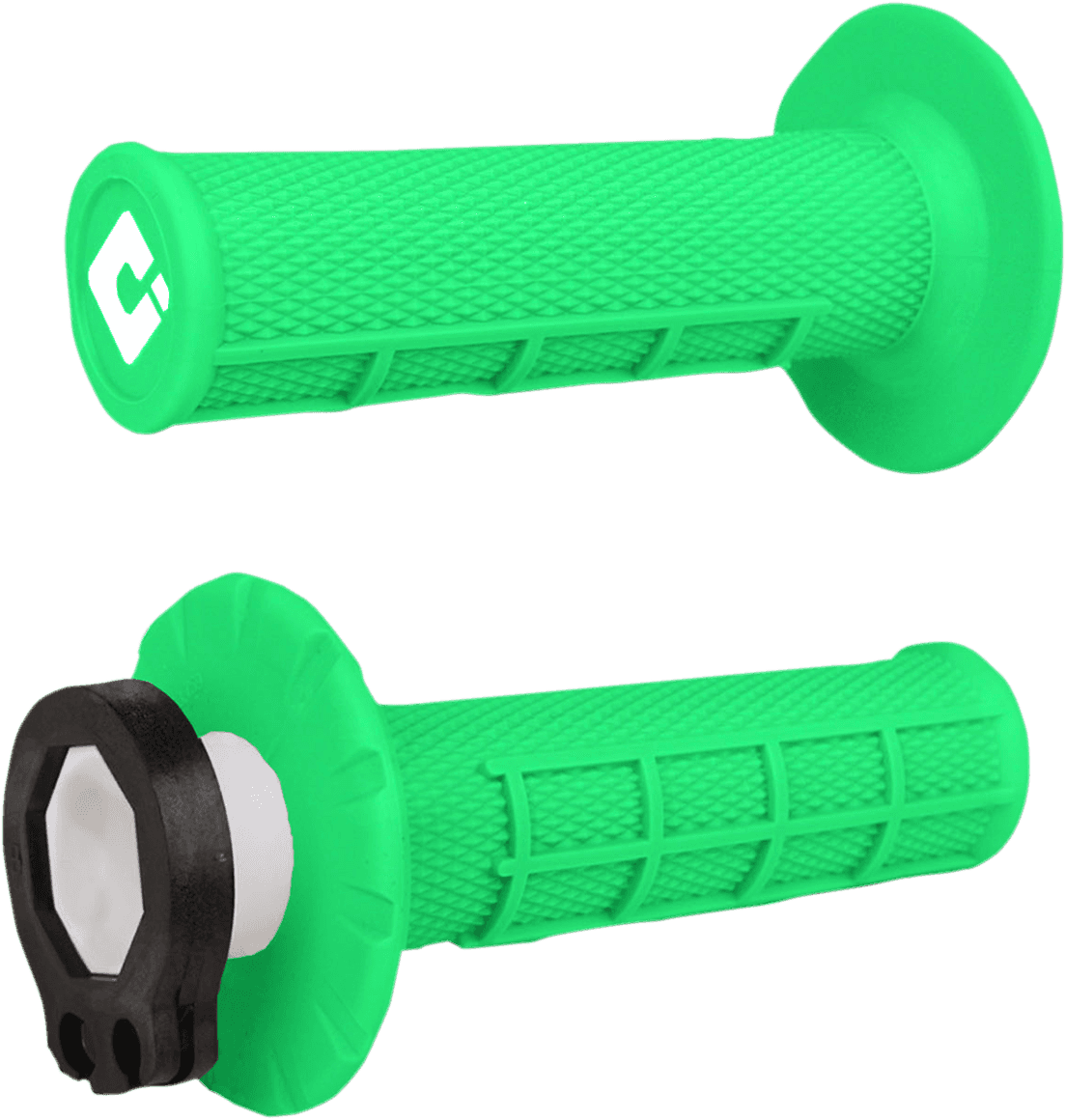 ODI 0630-2273 Grips - MX - Half Waffle - Fluorescent Green