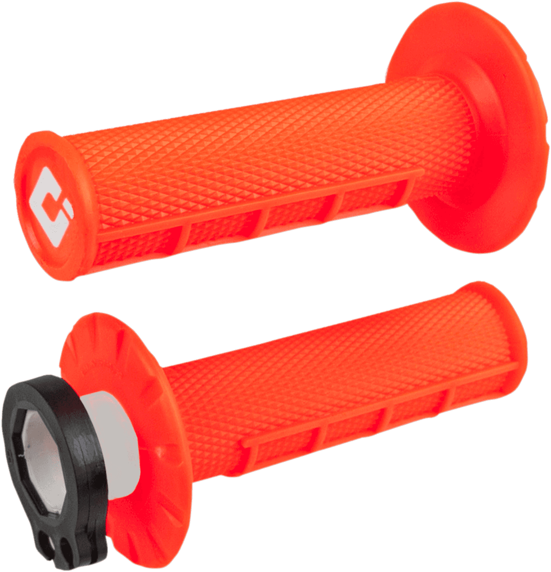 ODI 0630-2274 Grips - MX - Half Waffle - Fluorescent Orange