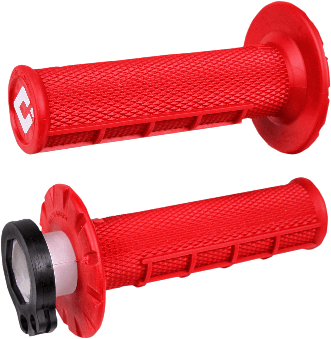 ODI 0630-2275 Grips - MX - Half Waffle - Red
