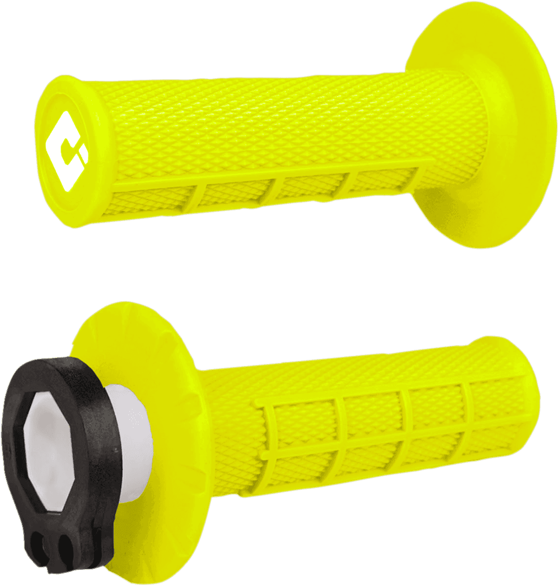 ODI 0630-2278 Grips - MX - Half Waffle - Fluorescent Yellow
