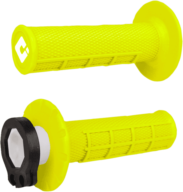 ODI 0630-2278 Grips - MX - Half Waffle - Fluorescent Yellow