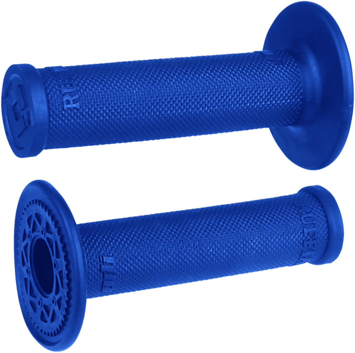 ODI 0630-2526 Ruffian MX Single-Ply Grips - No Waffle - Blue