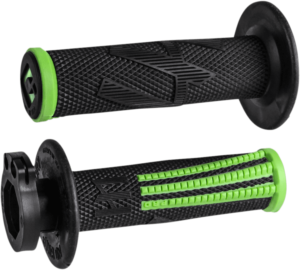 ODI 0630-2645 Emig Pro V2 Lock-On Grips - Green/Black