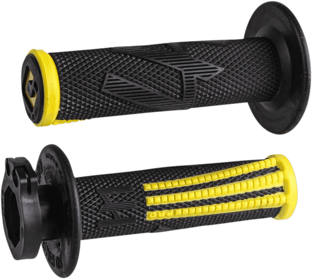 ODI 0630-2646 Emig Pro V2 Lock-On Grips - Yellow/Black