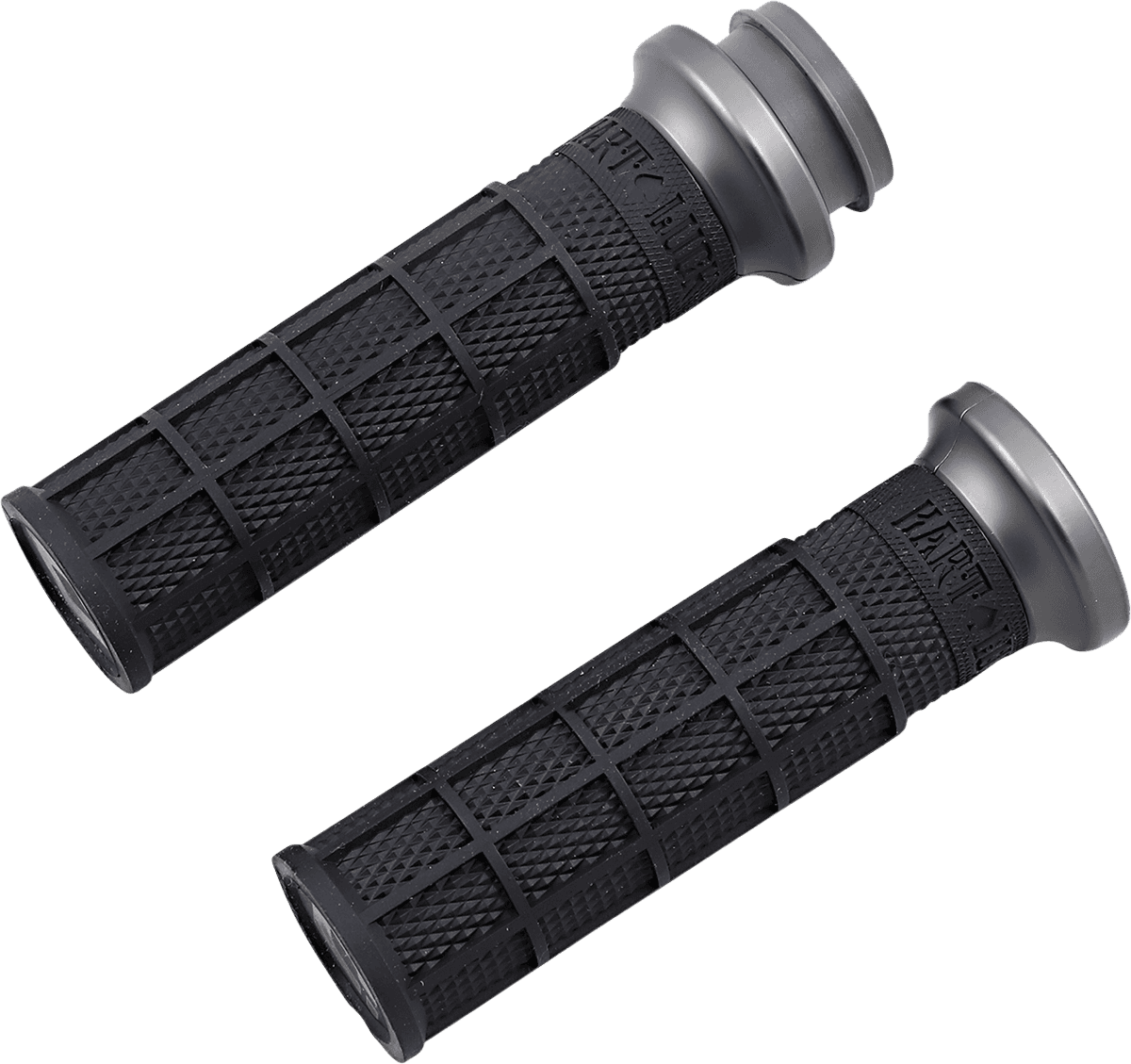 ODI 0630-2695 Hart-Luck Signature V-Twin Lock-On™ Grips - TBW - Black/Gunmetal