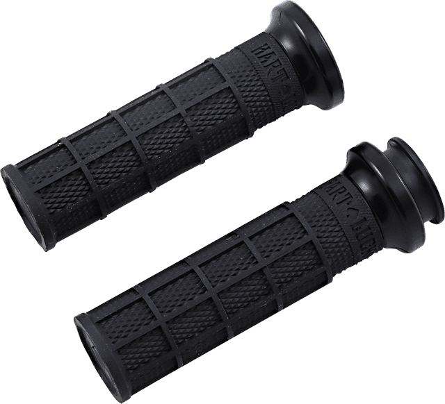ODI 0630-2697 Hart-Luck Signature V-Twin Lock-On™ Grips for Indian - Black/Black