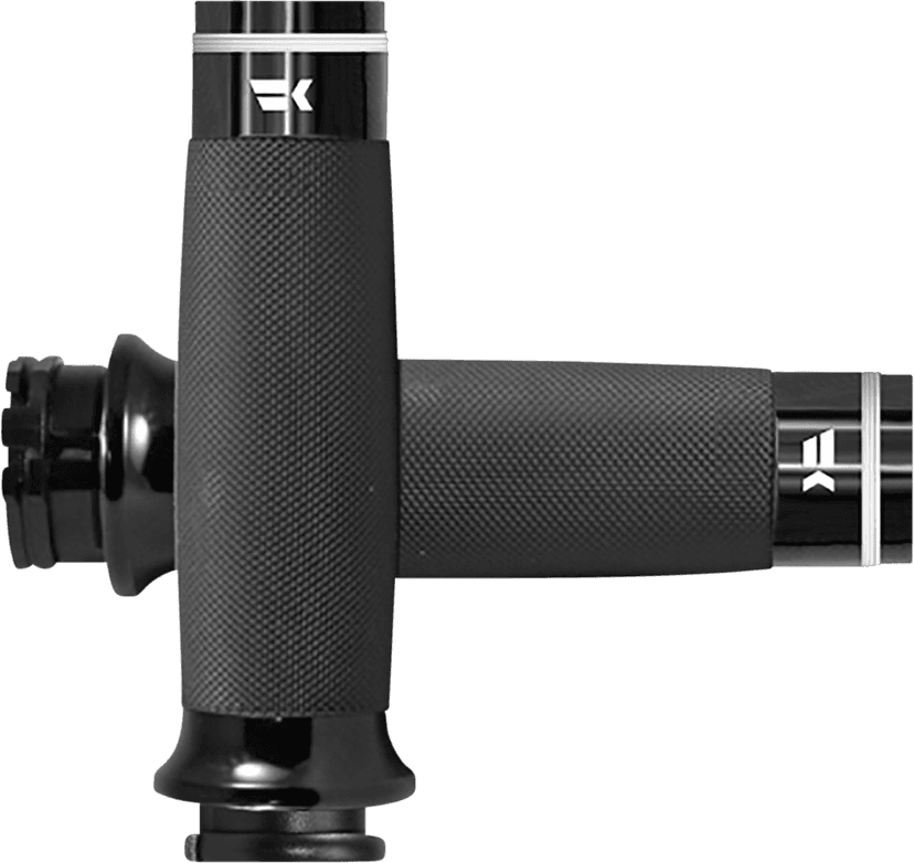 KHROME WERKS 0630-2723 Tracer Grips - Custom Contour - TBW - Black — image 3 of 3