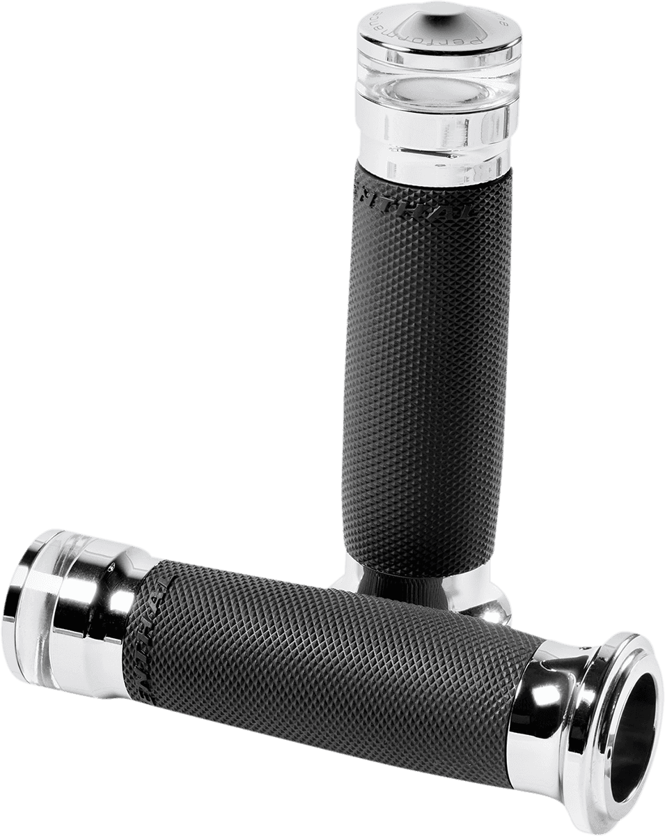 PERFORMANCE MACHINE (PM) 0630-2730 Vision Series Contour LED Turn Signal Grips - TBW - Chrome