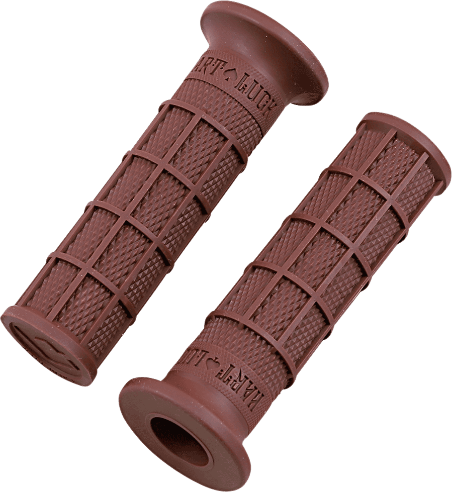 ODI 0630-2734 Hart-Luck Signature Full-Waffle Slip-On Grips - Brown