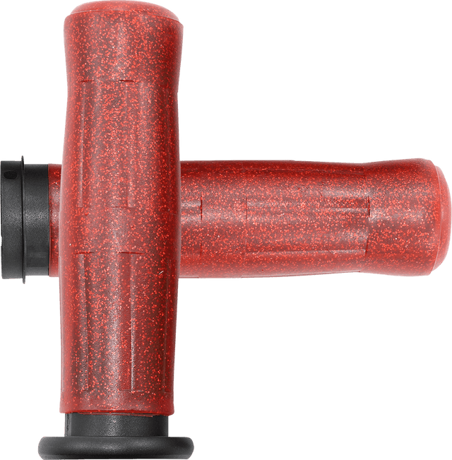 AVON GRIPS 0630-2801 Old School Rubber Grips - Throttle-By-Wire - Sparkling Red — image 1 of 2