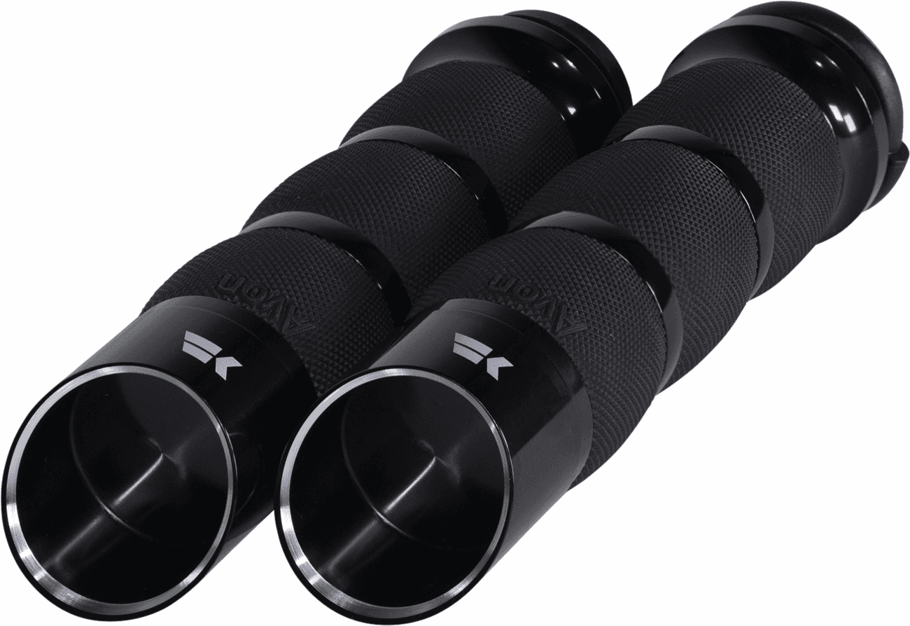 KHROME WERKS 0630-2836 Edge Grips - Air Cushion - TBW - Black
