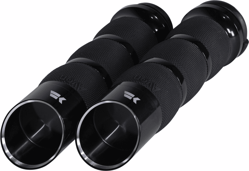 KHROME WERKS 0630-2836 Edge Grips - Air Cushion - TBW - Black