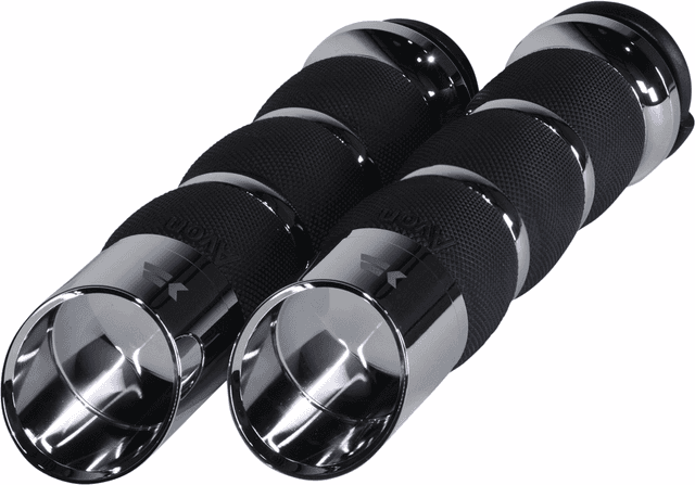 KHROME WERKS 0630-2838 Edge Grips - Air Cushion - TBW - Chrome
