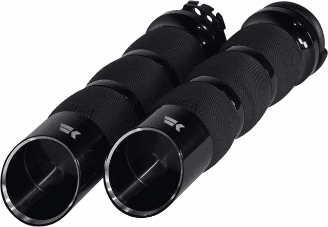 KHROME WERKS 0630-2844 Edge Grips - Air Cushion - Cable - Black