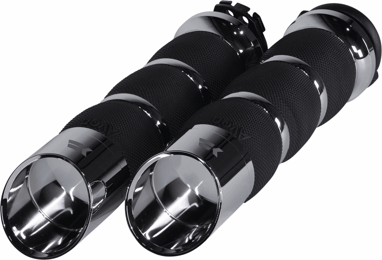 KHROME WERKS 0630-2846 Edge Grips - Air Cushion - Cable - Chrome