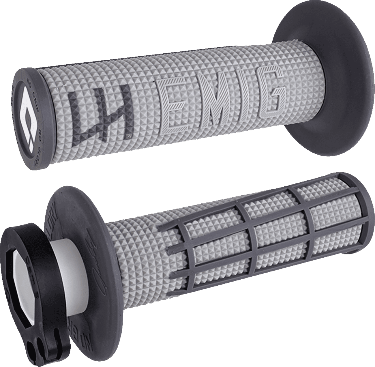 ODI 0630-3030 EMIG 2.0 Lock-On Grips - Gray/Graphite