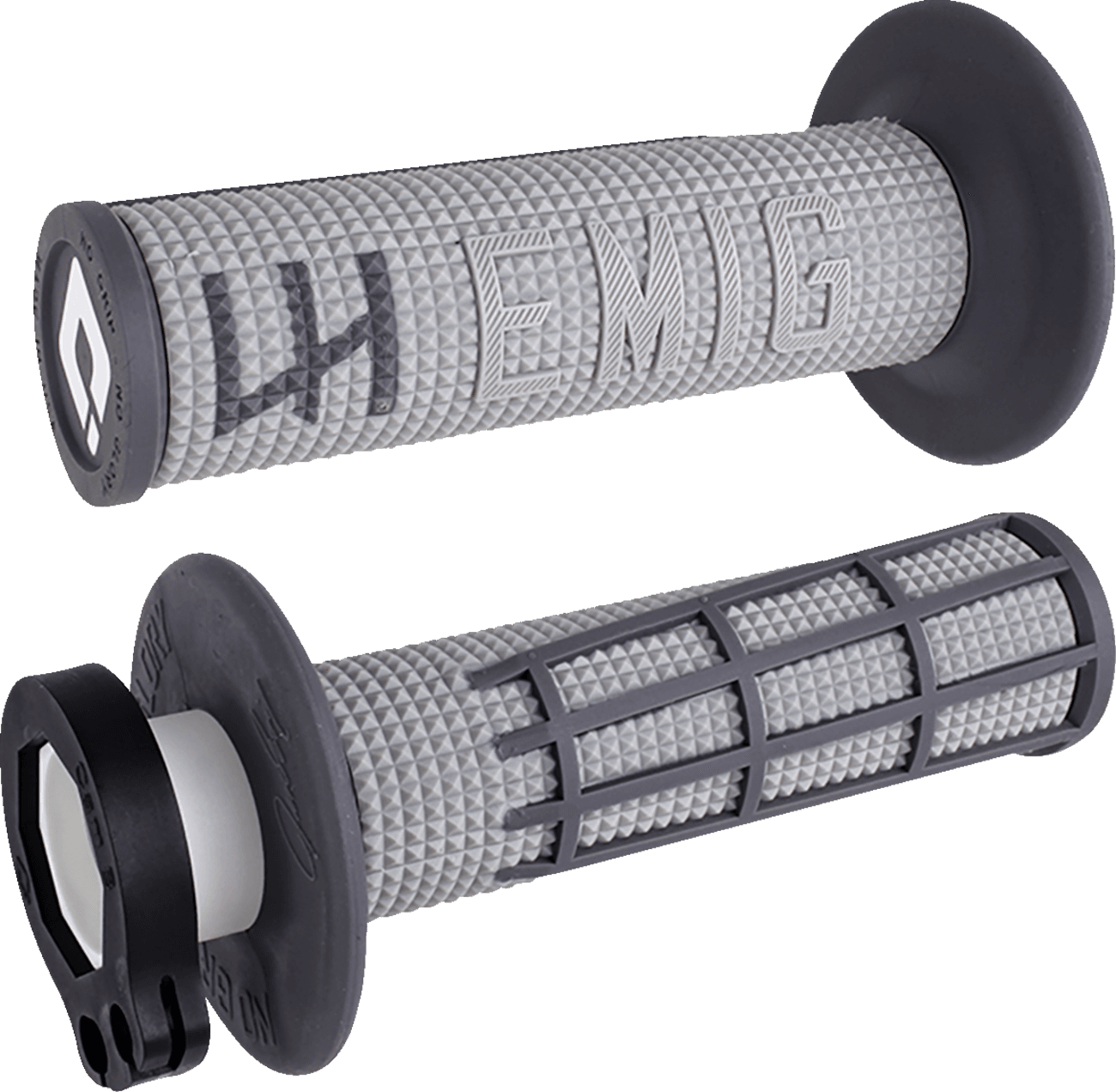 ODI 0630-3030 EMIG 2.0 Lock-On Grips - Gray/Graphite