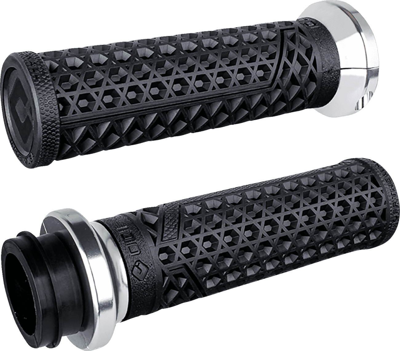 ODI 0630-3037 Vans Harley Davidson Grips - Cable - Black/Silver
